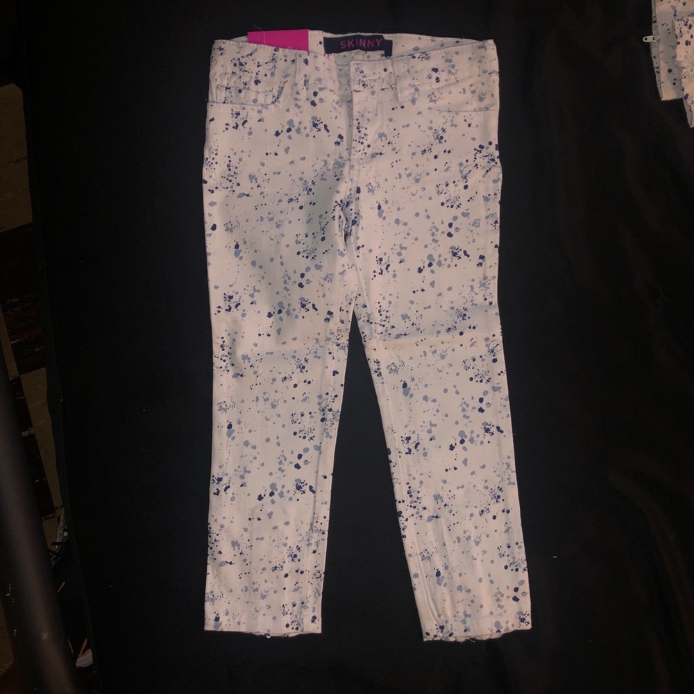 Girl’s French Toast Paint Splatter Skinny Pants